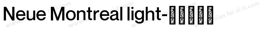 Neue Montreal light字体转换